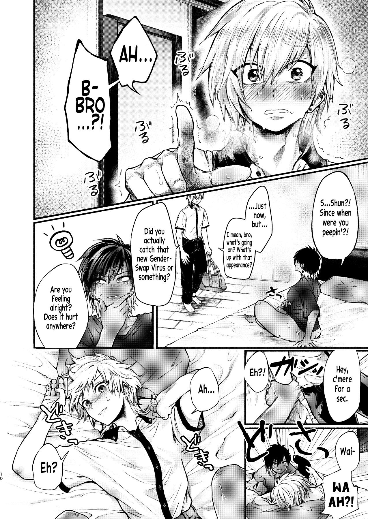 Hentai Manga Comic-A Genderswap Virus Story ~Kurosaki Brothers Case~-Read-9